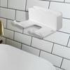 Plastic Hair Dryer Holder Wall-Mounted Stylish Blower Holder With Free Punching Bathroom Shelf Storage And Sorting Bracket
