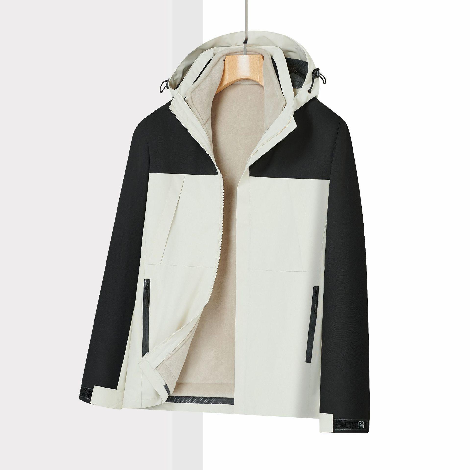 

Мужской и женский флисовый 3-в-1 ветрозащитный водонепроницаемый костюм для альпинизма и катания на лыжах 4XL