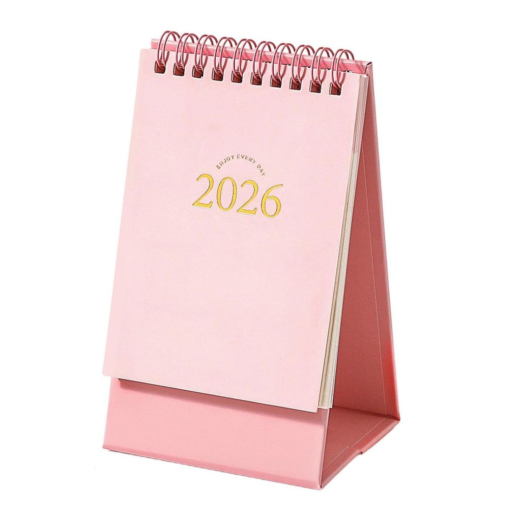 2026 Desk Calendar Twin-Coil Binding Tabletop Calendar 16 Month Runs from Sep 2025 To Dec 2026 For Daily Scheduling