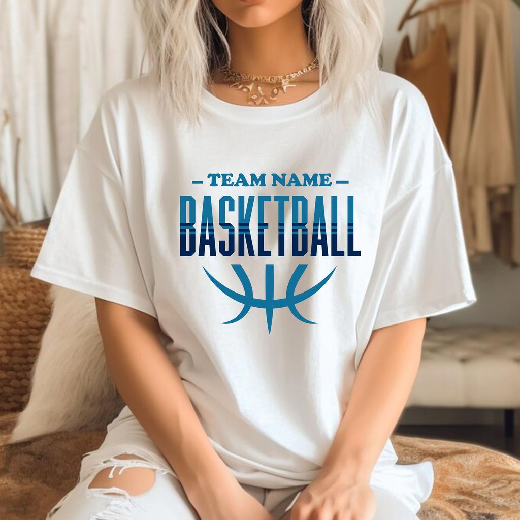 Basketball Personalized Shirt Game Day Sport Tee Women T Shirts Cotton Tops
