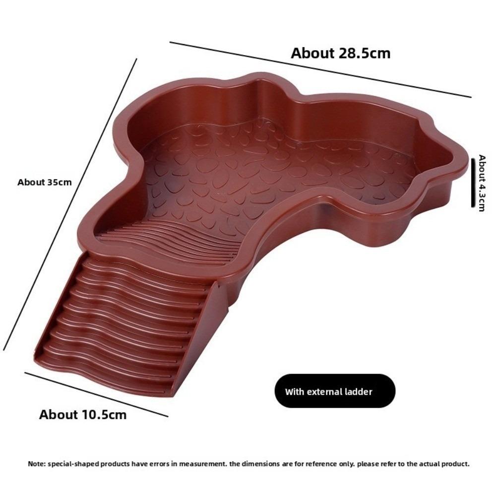 Plastová vana pro koupání želv s žebříkem Dekorace do akvária Nový bazén s vodou pro želvy Potřeby pro želvy