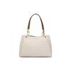 Logo Print PVC Tote Shoulder Bag Women Bags Vanilla-White Acorn-Brown 35H1G9TL9B-VANILLA