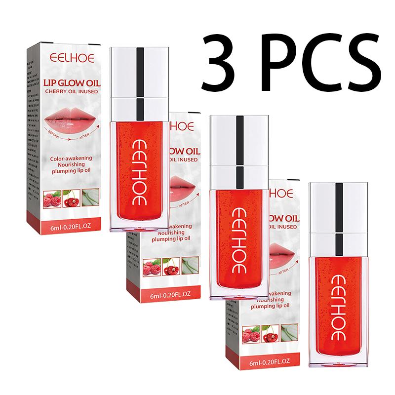 EELHOE Plumping Lip Glaze Lip Plumping Care Fade Lip Lines Hydrating Moisturizing Watery Glass Lip Gloss Oil