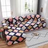 Geometric Printed Couch Cover Sofa Cover Elastic Slipcovers for Pets Chaselong Protector L Shape Anti-dust Machine Washable 1PC
