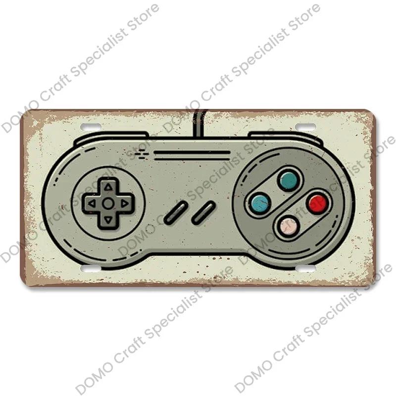 

Номерной знак видеоигры, металлический знак, винтажный Playstation Gamer, металлический жестяной постер, настенный художественный декор для мальчиков, игровая комната для дома 12x8inch20x30cm