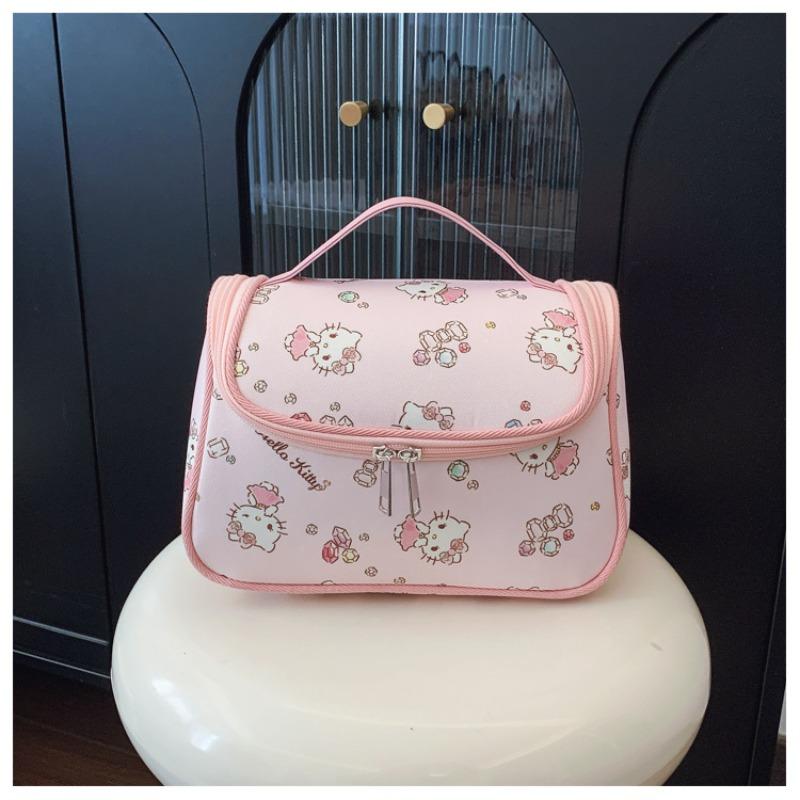 Portable cosmetic bag semi-shaped multi-function large-capacity cosmetic case storage case