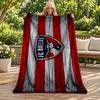 FC Dallas Blanket Flannel Blanket Soft Cozy Plush Throw for Sofa Bed Lightweight Home Decoration Gifts for Christmas Various Holidays