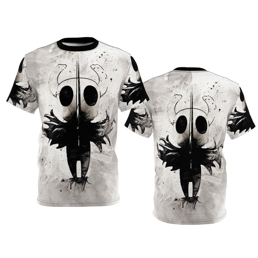 Cute Hollow Knight Character Graphic T-shirts Men's Casual Loose Short Sleeve Tee Harajuku Personalized Streetwear Kid's Clothes