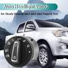 Green Backlight AUTO Headlight Fog Lamp Control Switch Module Sensor For Skoda Octavia 3 4 Superb Yeti 2008 2014 Accessories