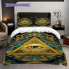 The Square and Compass of Freemasonry Bedding, Duvet Cover, Pillowcase, Home Decoration, Birthday Gift (1 * Duvet Cover+2 * Pillowcase, Coreless)