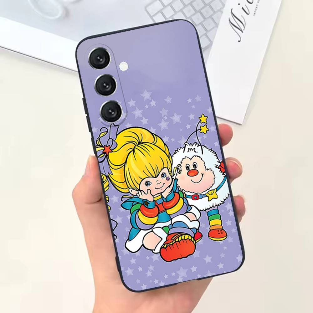 Cute Rainbow B-BriteS Phone Case For Samsung Galaxy A13,A21s,A22,A31,A32,A52,A53,A71,A80,Soft Black Shell