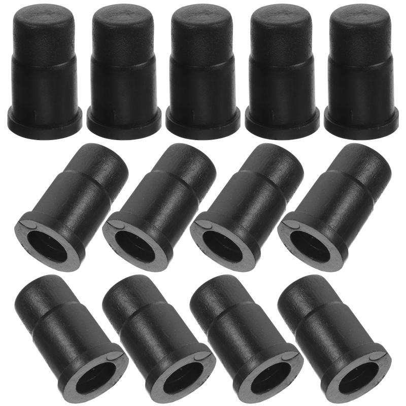 40Pcs Caster Socket Wheel Cap Furniture Casters Stem Insert Sleeve Office Chair Leg Mounting Plastic Covers Hardware Accessories
