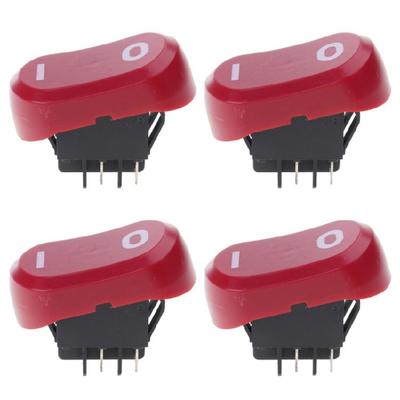 4Pcs Waterproof Electric Power Switching Button Easy Installation Switching Replacement for Vacuum Cleaner Motor Power Supply