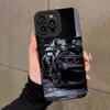 Black Sports Car Print Soft TPU Phone Case For iPhone 17 Air 16 E 15 14 13 12 11 Pro Max Plus Mini SE 2020 2022 Soft Cover