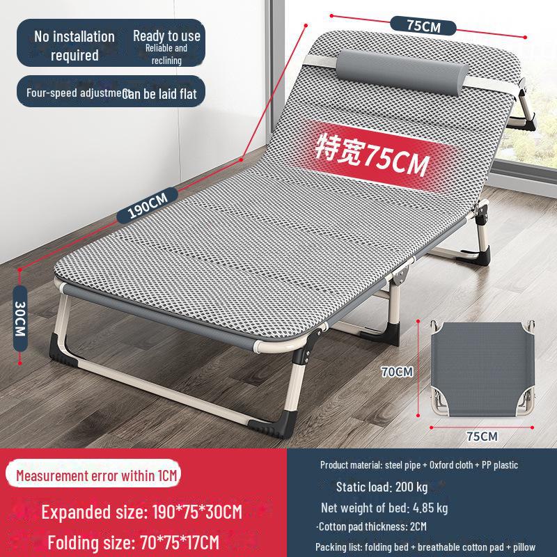 Folding Multifunctional Recliner Bed: Perfect for Home, Office, Outdoor Naps, and Camping.