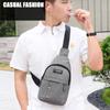 Men's Breast Bag Oblique Span Bag, Travel Small Backpack Oblique Backpack Men's Bag Sports Korean Version Breast Bag
