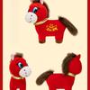 Bestselling Crying/Happy Horse Cartoon Plush Stuffed Toy for Immediate Wealth Company Annual Party Presents Doll New Year's Goods