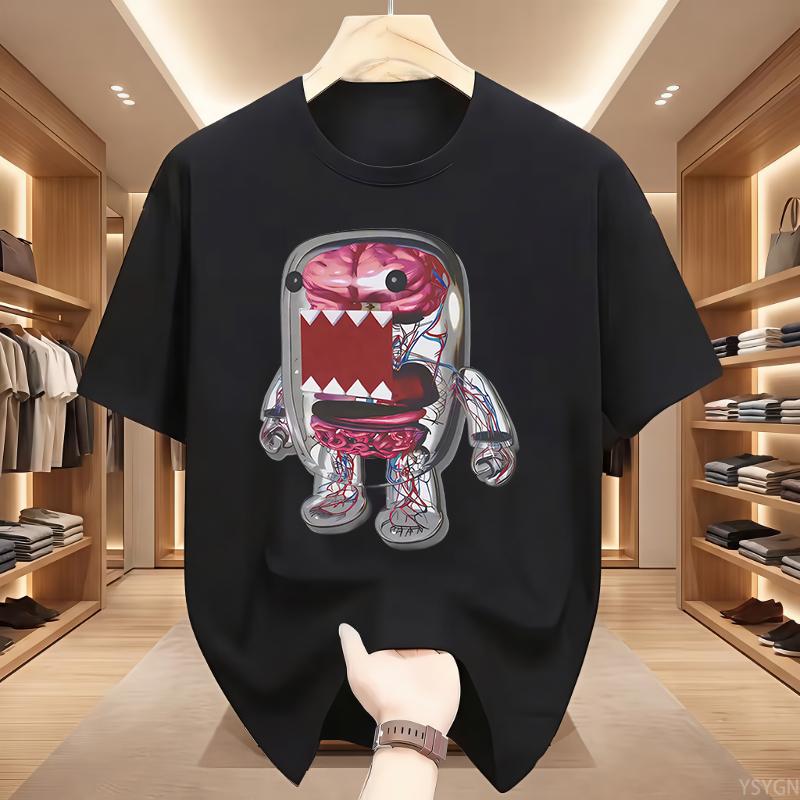 Domo Y2k Japanese Graphic Swag Era Fashion Aesthetic Rave Punk T Shirt Men's Summer Classic T-Shirt Tops