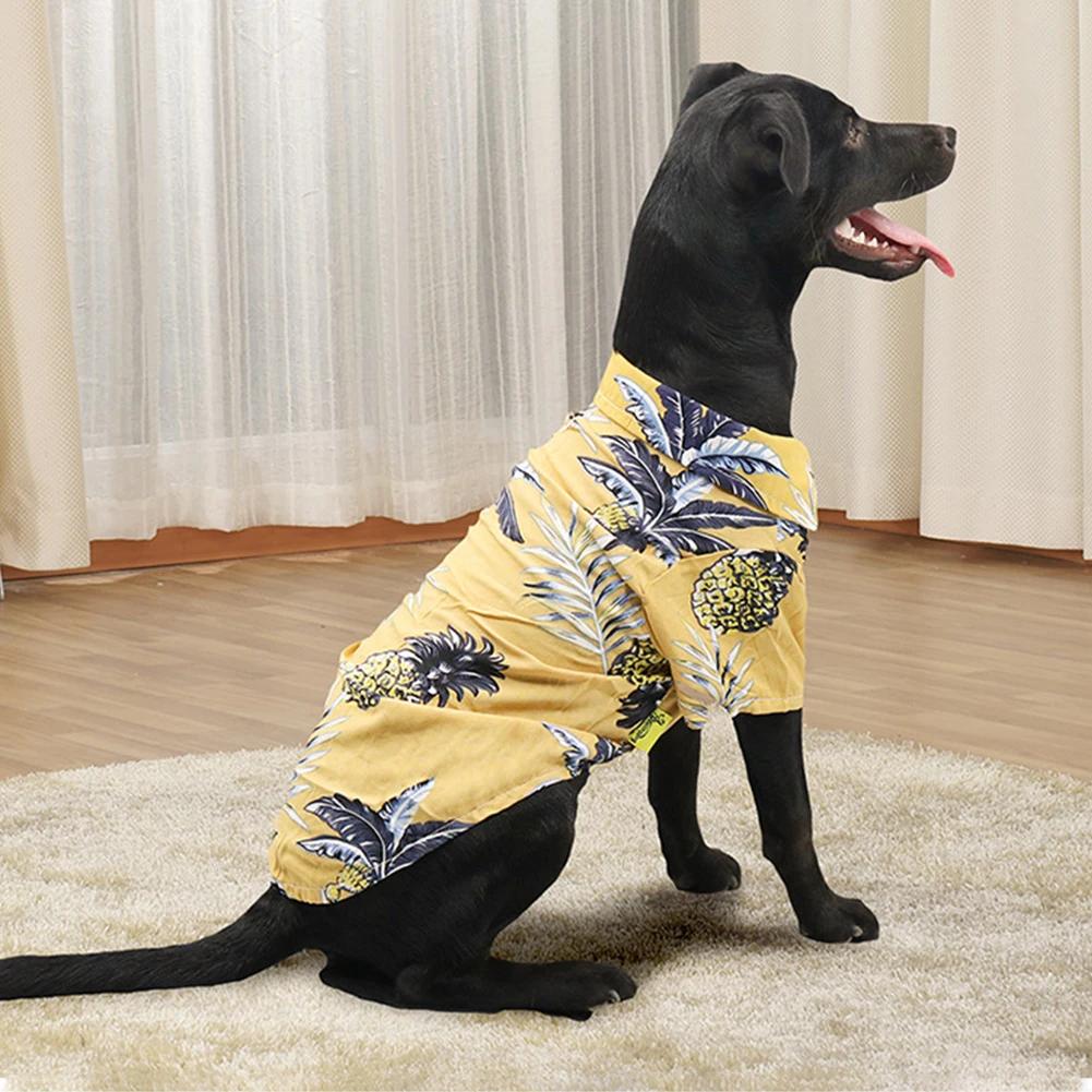 Hawaiian Style Pet Dog Clothes Dog Shirts for Small Medium Dogs Puppy Cat Clothing Ropa Perro Pug French Bulldog T Shirt