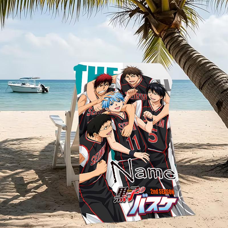 Customizable personalized beach towels Kuroko's Basketball themed designs.Suitable for the beach, yoga, sports;ideal as beach accessories