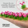 22pcs/set Multicolors DIY Miniature Garden Decor Plastic Landscape Wargame Grass Tufts