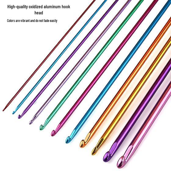 Afghanistan Handmade Aluminum Crochet & Knitting Needle Set with Wool Yarn