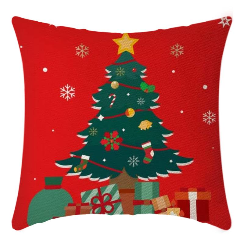 Weihnachts-Überwurf-Kissenbezug Heimdeko Weihnachtsgeschenk Kissen Sofakissenbezug Kissenbezug