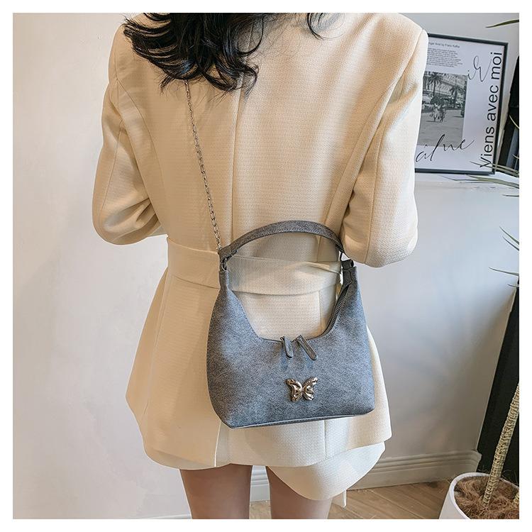 Fashion Korean Style Handbag 2024 Spring New Versatile Instagram One Shoulder Underarm Bag Dumpling Bag for Women