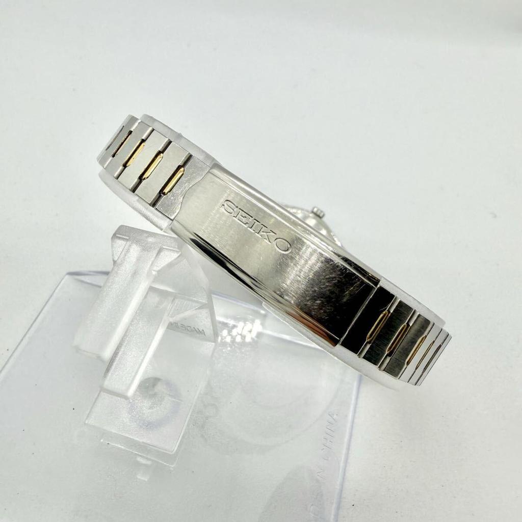 Used SEIKO Seiko Ladies Watch, Combination Color, Date, Octagon, Quartz, Working Condition
