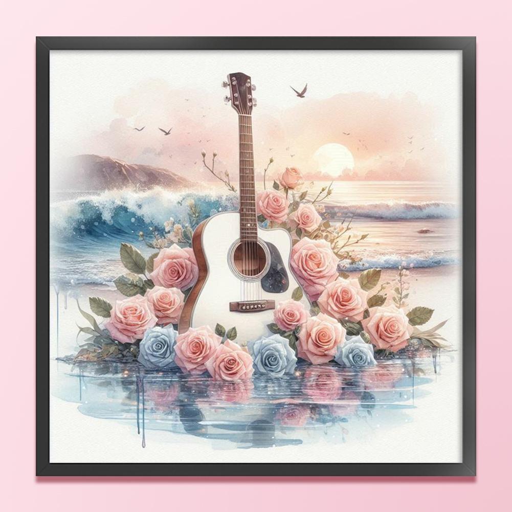 Full Embroidery Eco-cotton Thread 11CT Printed Girl Cross Stitch Kit Art 40x50cm