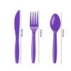 Solid Color High Quality Knife Fork Spoon Set Red Pink Wedding Disposable Tableware Birthday Party Supplie Baby Shower Decoratio