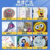 Waterproof Acrylic Marker Pen Set, 48-60 Colors, Special Brush Tips for Non-Transparent Graffiti and Color Paintings.