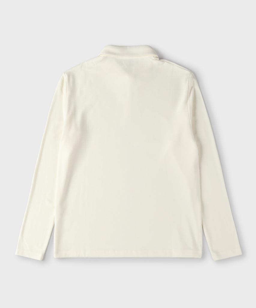 PANICALE Ivory Soft Jersey Polo Shirt