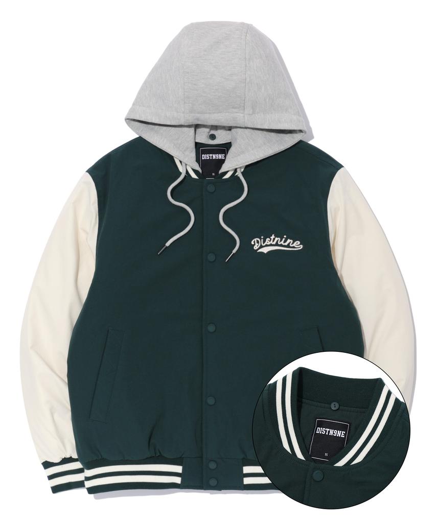 Distn9Ne Edition Varsity Padded Jumper Green (Lo1Ju019-045)