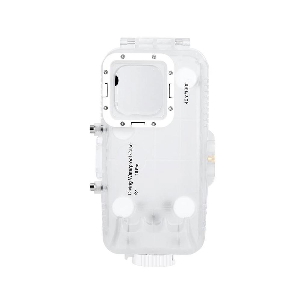 Waterproof Phone Case for 16 Pro 40m Underwater Camera Housing with Red Filter Neck Strap for Snorkeling Diving Surfing