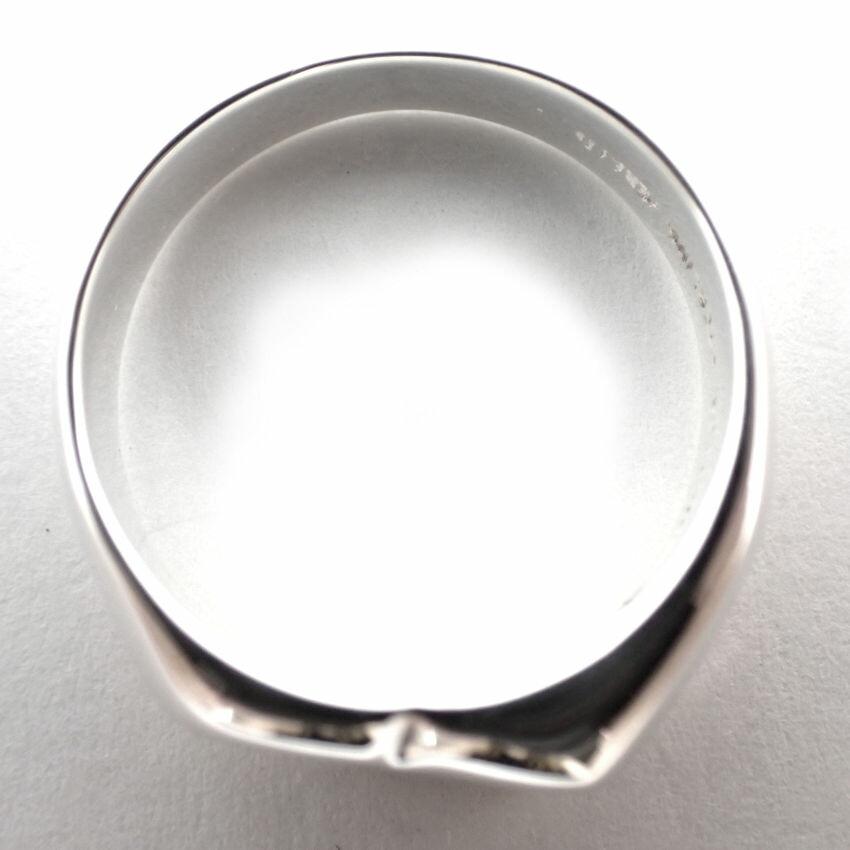 [Used] TIFFANY 925 Signet Heart Ring / Size 9 / g538-69