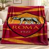 Coperta A.S. Roma Coperta in Flanella Morbida Accogliente Peluche per Divano Letto Leggera Decorazione per la Casa Campeggio all'Aperto