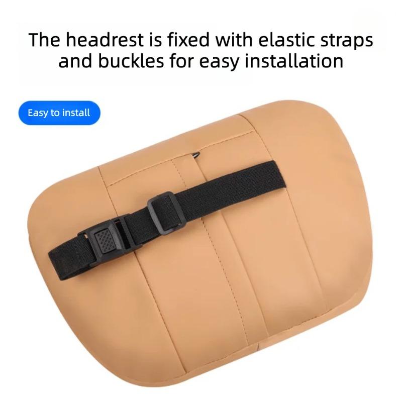For Geely Starray EM-i 25-27 Original Style Suede Car Headrest Neck Support Pillow Lumbar Back Cushion Auto Interior Accessories