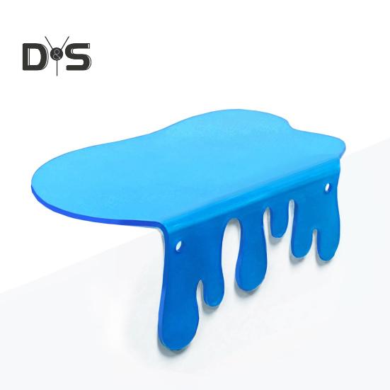 Storage Rack Acrylic Small Wall Shelf Strong Load-bearing Vibrant Color Wall Mount Storage Organizer Display Rack