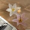 Cute Lily Shape Glass Fragrance Ornament Appearance Girl Pink Flowers Ins Wind Glass Fragrance Ornament
