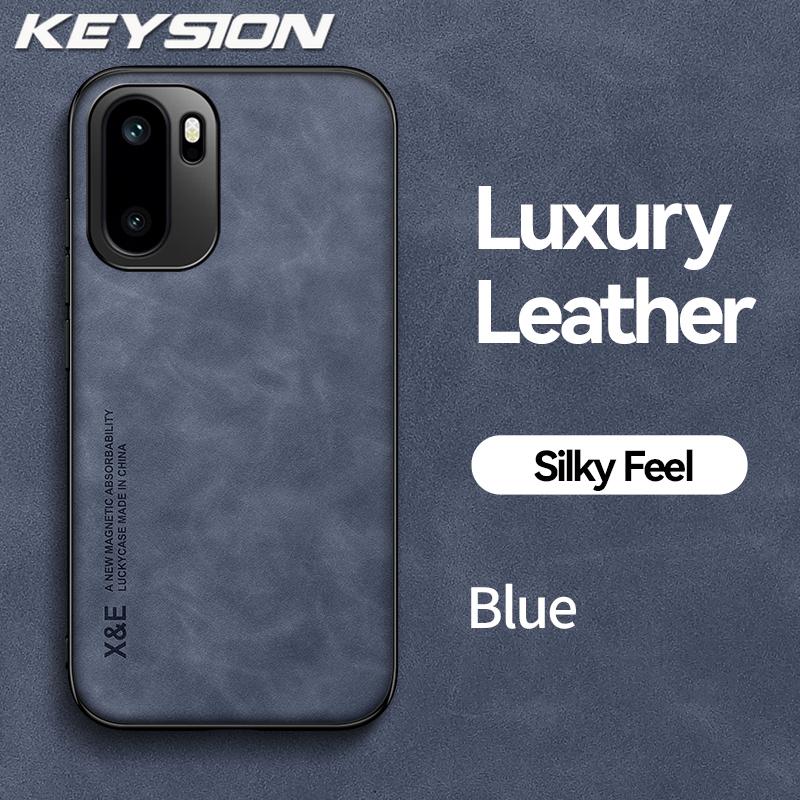 KEYSION Luxury Retro PU Leather Phone Case for OnePlus 15R Soft Silicone+PC Shockproof Phone Back Cover for OnePlus 1+ Ace 6 6T
