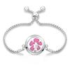Women's Openable Titanium Steel Essential Oil Diffuser Bracelet