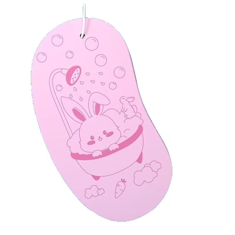 3D Baby Bath Sponge - Fish Scale Pattern, Gentle & Painless Back Scrubber for Sensitive Skin