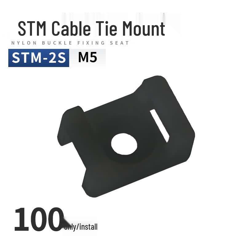 OLKWL Saddle Screw-Fix Cable Tie Mounts 100 pcs