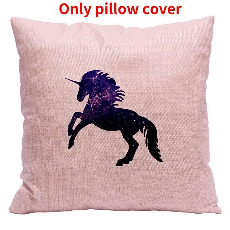 Pillow Unicorn Case Cute Cartoon Print Home Living Room Sofa Car Cushion Gift