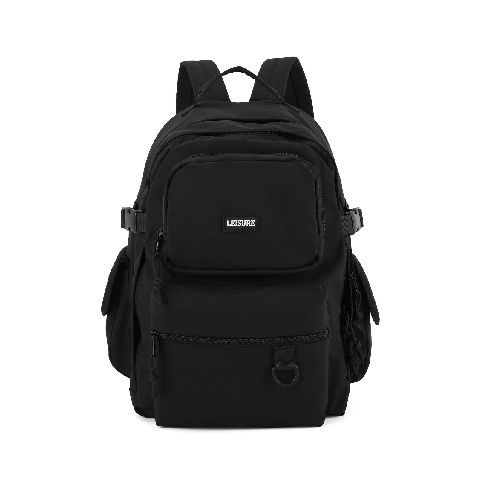 Подростковый дорожный школьный рюкзак для девочек, водонепроницаемые сумки, компьютерный нейлоновый школьный рюкзак для студентов колледжа, 2024, детский рюкзак чёрный