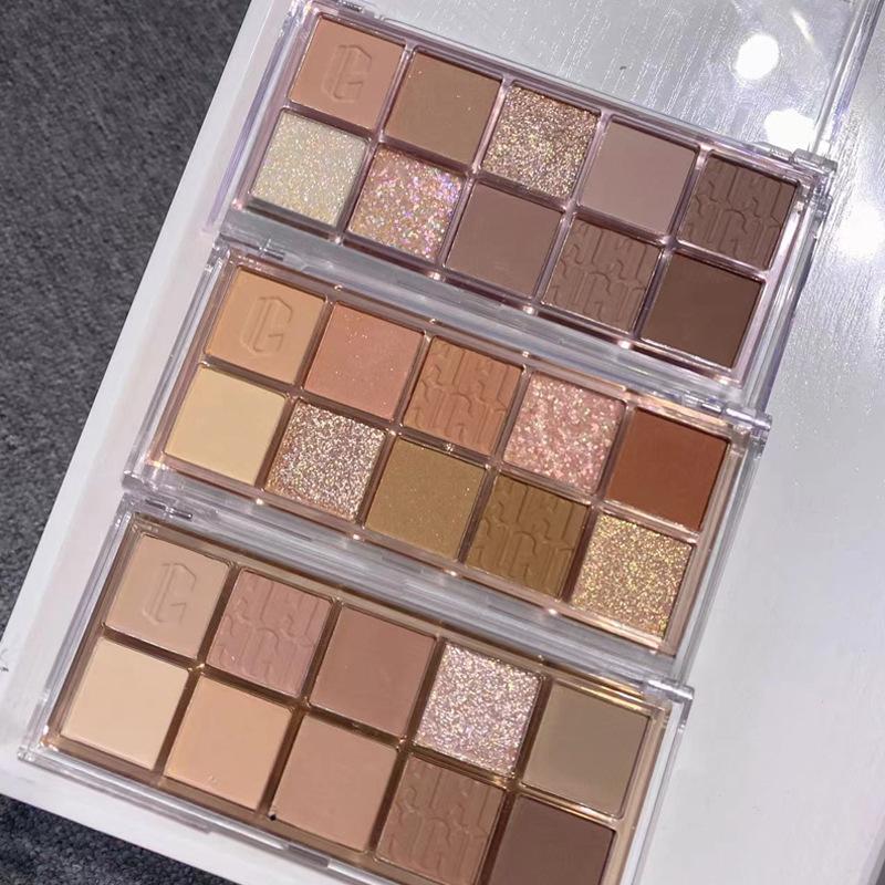 Neue Lidschatten-Palette mit mattem Perlmutt-Erdton, europäische und amerikanische Make-up-Zementfarbe, Lidschatten-Palette