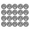 142W11mm Metal Car Key Badge Emblem Replacement Stickers For Volkswagen VW Polo Passat B5 B6 B7 T4 T5 Golf 4 5 6 Tiguan Jetta Golf