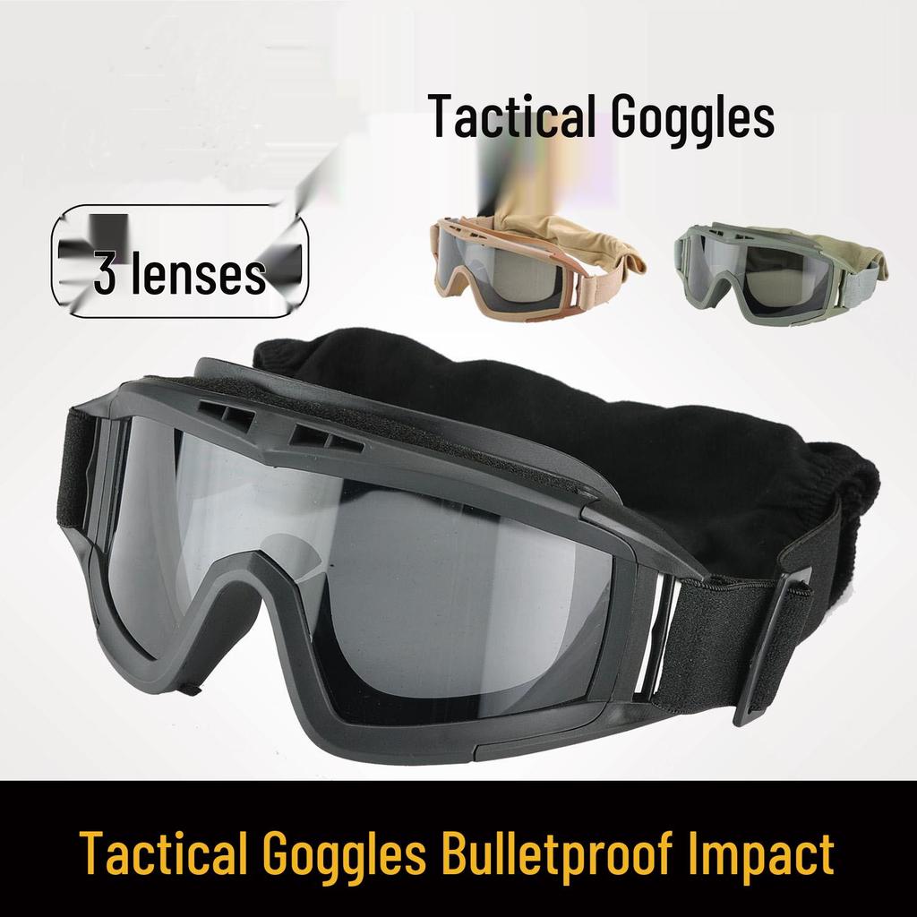 Taktische Desert-Schutzbrille für Spezialeinheiten - Winddicht, Antibeschlag, Schlagfest für Outdoor- und Reitabenteuer