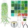 Forever Plant Beading Kit Translucent Permanent Faux Decor Kit Diy Beading Material Kit No-Wilt For Balcony Home Decor Hanging